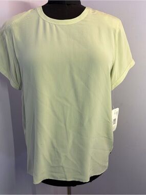 Vintage Rena Rowan  Silk Short Sleeve Blouse,NWT